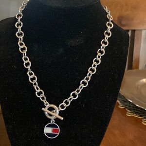 16 silver necklace with charm